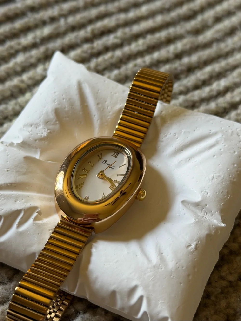 Gold Oval Women's Watch